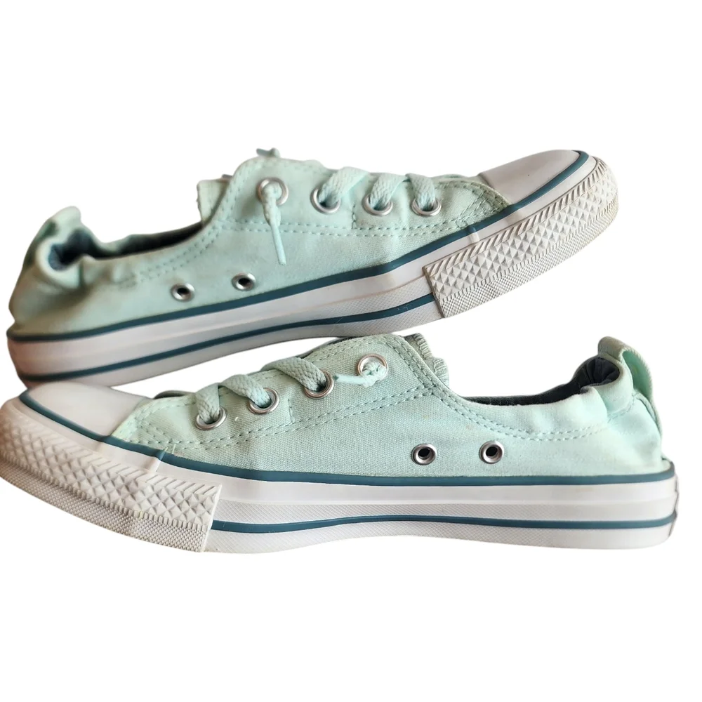 Converse All Star Mint Green Sneakers - Picture 1 of 7